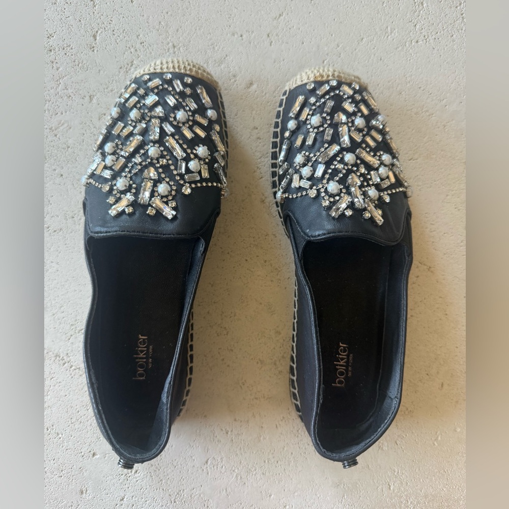 Botiker Black Embellished Espadrilles